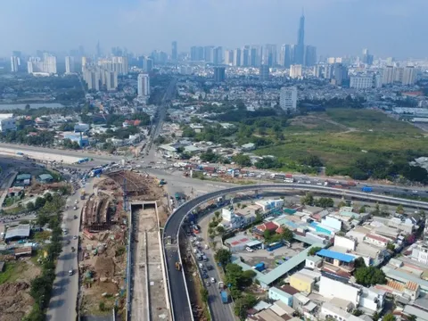 Sắp thông xe cầu vượt N2 An Phú, xe từ cao tốc đi thế nào?