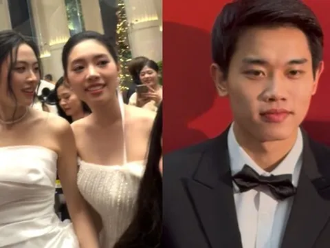 Á hậu cũng mê Đình Bắc như thường, hoá fan girl khi hotboy U23 Việt Nam diện vest bảnh bao khoe visual phát sáng