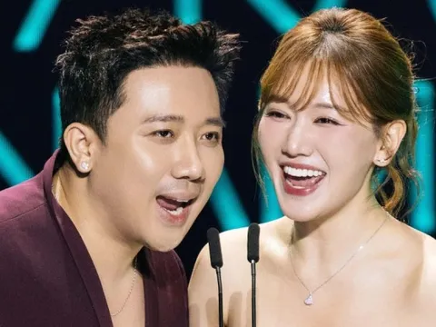 Trấn Thành ôm ấp Hari Won trong lúc Soobin phát biểu