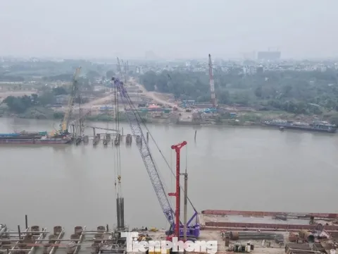 Cầu Trần Hưng Đạo gần 16.000 tỷ đồng thi công xuyên Tết, phấn đấu hoàn thành hạng mục cọc khoan nhồi