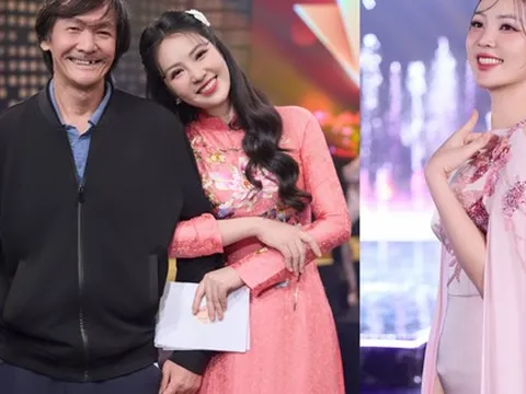 Á hậu Thụy Vân diện áo dài NTK Ngọc Lan xuất hiện trên sóng quốc gia dịp Tết