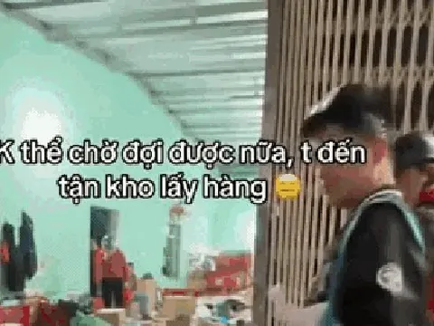 Chờ mòn cổ không thấy shipper, dân tình kéo nhau ra tận kho hàng "giải cứu" đồ Tết
