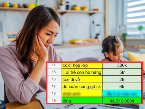 1 chi tiết "bất thường" trong bảng chi tiêu Tết của một bà mẹ gây tranh cãi: Nhiều phụ huynh cũng có hành động tương tự