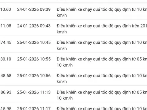 595 chủ xe có biển số sau nhanh chóng nộp phạt nguội theo Nghị định 168: Vi phạm cùng 1 lỗi có mức phạt lên tới 22 triệu đồng