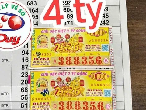 Xổ số miền Nam ngày 16-2: Trúng độc đắc 6 tỉ đồng, hẹn đại lý qua Tết đổi thưởng