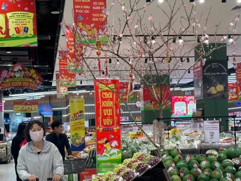 Mùng 2 Tết: Siêu thị ngập rau thịt, khách vắng tanh vắng ngắt