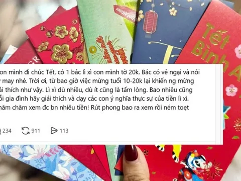 Bài đăng nhận hơn 16 nghìn lượt like ngày Tết: Từ bao giờ người lớn phải ngại ngùng, run run giải thích như này?