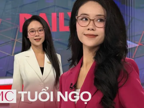 MC tuổi Ngọ xinh đẹp của Vietnam Today: "5 phút trước khi lên sóng là khoảng thời gian thót tim nhất"
