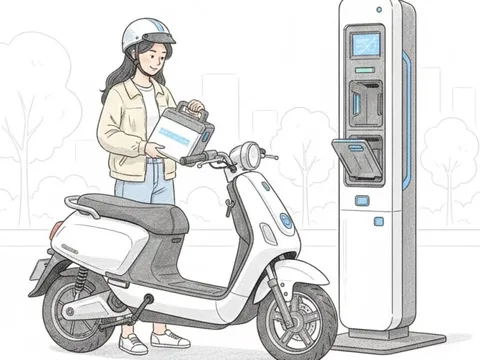 Xe máy điện đổi pin nở rộ tại Việt Nam: 2 phút có pin đầy, giá tiền rất quan trọng!