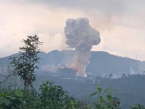 Nổ lớn tại Công ty Phốt pho vàng Việt Nam, một người tử vong