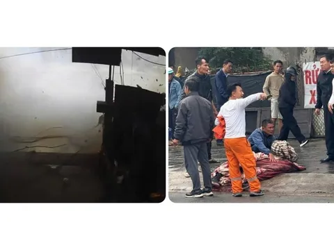 Nổ bình nén khí, 2 người thương vong