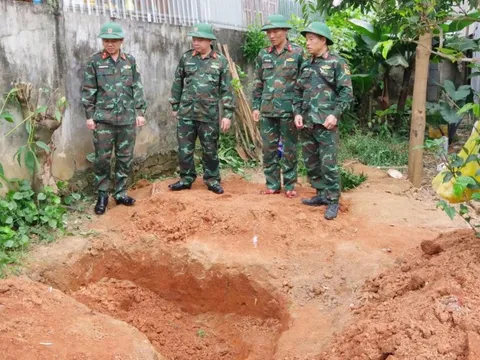 Quảng Trị: Phát hiện hài cốt liệt sĩ an táng trong hòm đạn