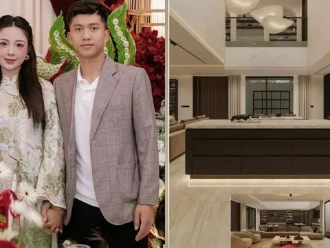 Cô chủ khách sạn khoe quà 8.3 cực khủng từ tuyển thủ Phan Văn Đức: Biệt thự mới toanh, phòng khách cực đẹp