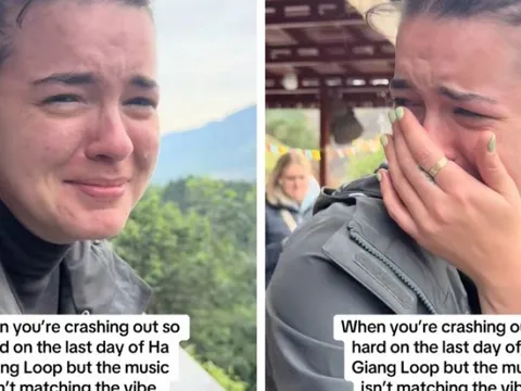 Khách Tây khóc cạn nước mắt vì không nỡ rời đi nhưng phản ứng sau đó khiến ai nấy cũng cạn lời