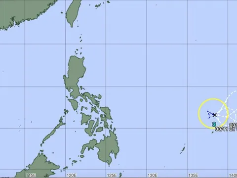 Xuất hiện bão số 3 trên Tây Bắc Thái Bình Dương, di chuyển theo quỹ đạo lạ
