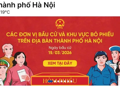 Hà Nội tích hợp bản đồ số 1.451 điểm bầu cử trên ứng dụng iHanoi