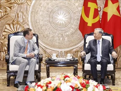 Tổng Bí thư Tô Lâm tiếp Chủ tịch, kiêm Tổng Giám đốc điều hành Tập đoàn GE Vernova