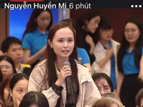 Vợ Văn Quyết viral khắp cõi mạng bởi khoảnh khắc xinh đẹp, khí chất tiểu thư khi xuất hiện trên Fanpage Thông tin Chính phủ