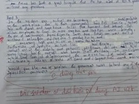 Bài thi tiếng Anh đang khiến nhiều giáo viên, phụ huynh chết lặng: Như này thì hỏng cả 1 thế hệ!