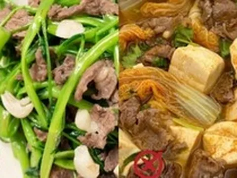Nhiều người KHÔNG hề hay biết: Đừng dại mà kết hợp 6 thực phẩm này với thịt bò!
