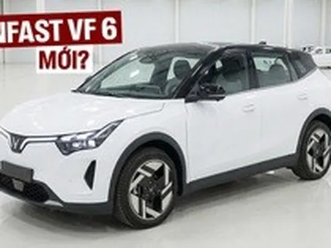 Rộ ảnh SUV VinFast mới đang thử nghiệm: Cỡ như VF 6, cụm đèn đặt cao kiểu VF 8, mâm gần giống VF MPV 7