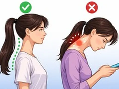 Cúi đầu lướt smartphone, cột sống cổ đang phải 'cõng' vật nặng 27kg