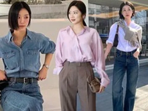 Áo sơ mi và quần ống rộng có ít nhất 4 cách kết hợp trẻ trung, chuẩn thanh lịch