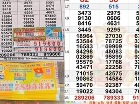 Xổ số miền Nam: Chiều 26-3, lộ diện nhiều người trúng dãy số độc đắc “siêu đẹp”