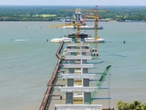 Cây cầu dây văng hơn 3.860 tỷ đồng, giúp rút ngắn 80km từ miền Tây về TP. Hồ Chí Minh do Đèo Cả thi công hiện có tiến độ ra sao?