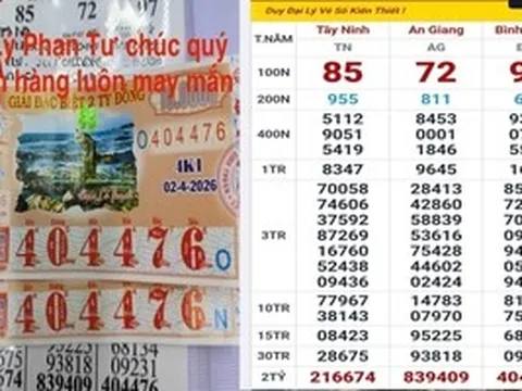 2 giải độc đắc xổ số miền Nam lộ diện vào sáng sớm 3-4