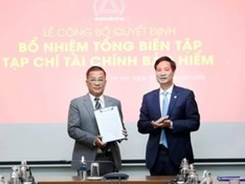 Bổ nhiệm nhà báo Nguyễn Phong Cầm giữ chức vụ Tổng Biên tập Tạp chí Tài chính-Bảo hiểm