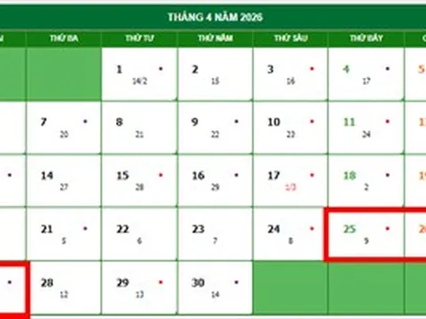 Bộ Nội vụ: Không hoán đổi ngày nghỉ dịp Giỗ Tổ Hùng Vương và 30-4, 1-5