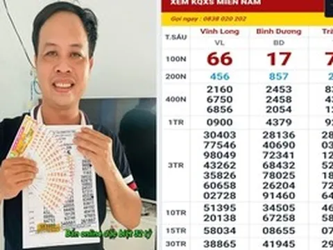 Xổ số miền Nam: 9 giải độc đắc trúng tại một tỉnh trong 5 ngày