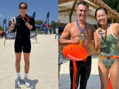 Ánh Viên gây 'chấn động' châu lục, vô địch bơi biển 10km, bơi khoẻ ngang VĐV nam giỏi nhất