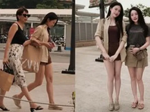 Doãn Hải My cùng mẹ vợ hot nhất làng bóng đá trong ống kính "team qua đường", visual đời thường gây chú ý