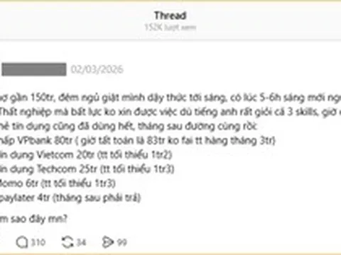 Ngày tiêu tiền sướng tay, đêm ngủ giật mình vì thất nghiệp mà có 5 khoản nợ tín dụng 150 triệu