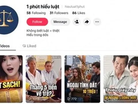 "1 phút hiểu luật": Ngắn gọn, trực quan, chính xác