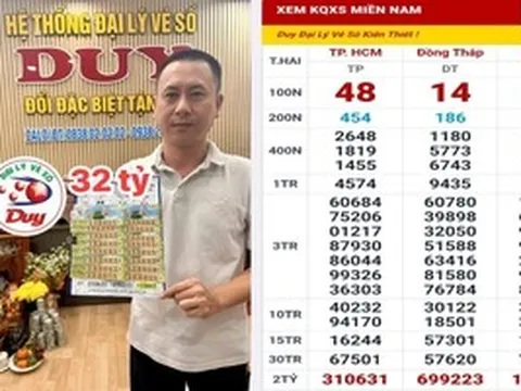 Đại lý tìm người trúng giải độc đắc 32 vé xổ số miền Nam