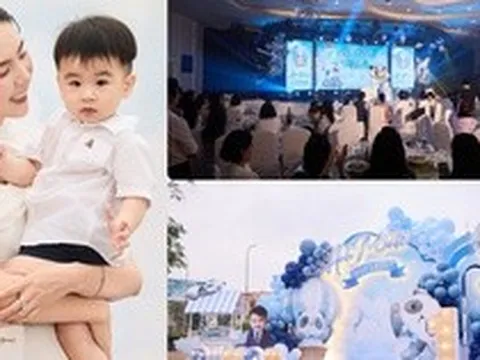 Bé Panda tròn 1 tuổi: Tiệc thôi nôi tổ chức tại dinh thự hoành tráng, màn "chốt mic" của quý tử nhà nữ MC gây sốt