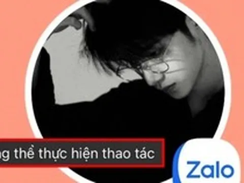 Zalo chặn chụp màn hình ảnh đại diện