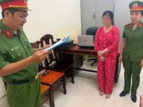 Thi hành lệnh bắt tạm giam chủ hụi Nguyễn Thúy Triều SN 1989