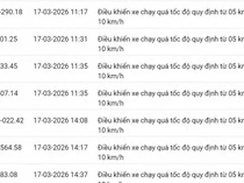 793 chủ xe chạy quá tốc độ có biển số sau nhanh chóng nộp phạt nguội theo Nghị định 168