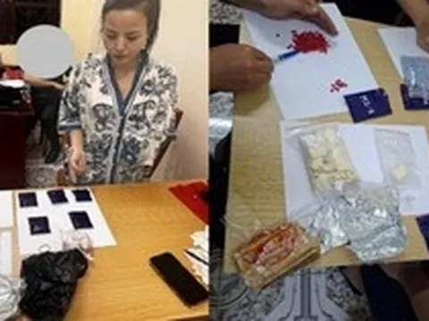 Bắt quả tang, khám xét khẩn cấp với kiều nữ Nguyễn Hoàng Anh