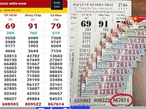 Xổ số miền Nam: Ba giải độc đắc trúng ở TPHCM, Vĩnh Long và An Giang