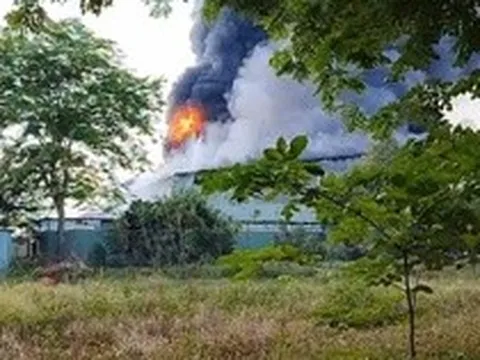 Cháy kèm tiếng nổ lớn trong nhà xưởng 7.000 m² ở TPHCM