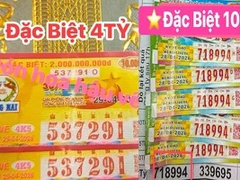 Ba giải độc đắc xổ số miền Nam cùng lộ diện vào chiều 30-4