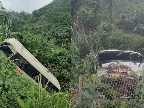 Tai nạn xe khách nghiêm trọng tại Tuyên Quang: Xe rơi xuống vực