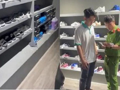 Đột kích 3 cửa hàng kinh doanh, công an tịch thu 1.412 đôi giày, dép giả mạo nhãn hiệu Nike, Adidas: Nguyễn Trần Việt Hoàng SN 1993 bị khởi tố