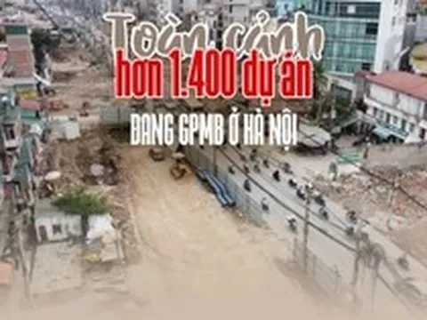 Toàn cảnh hơn 1.400 dự án đang thực hiện GPMB ở Hà Nội
