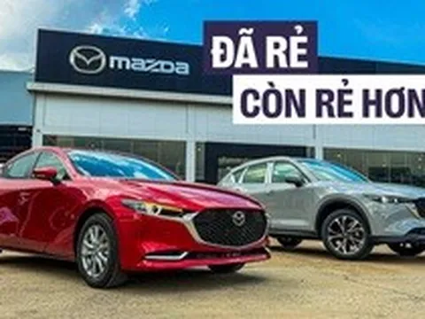 Loạt xe Mazda bản 'base' mới tiếp tục giảm giá thêm: Mazda3 từ 559 triệu đồng, CX-5, CX-8 rẻ nhất phân khúc Nhật, Hàn